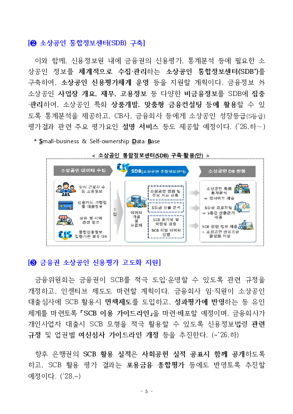 금융이력이 부족해도 미래 성장성이 높은 소상공인은 은행권 대출이 보다 편리해집니다. 이미지 5