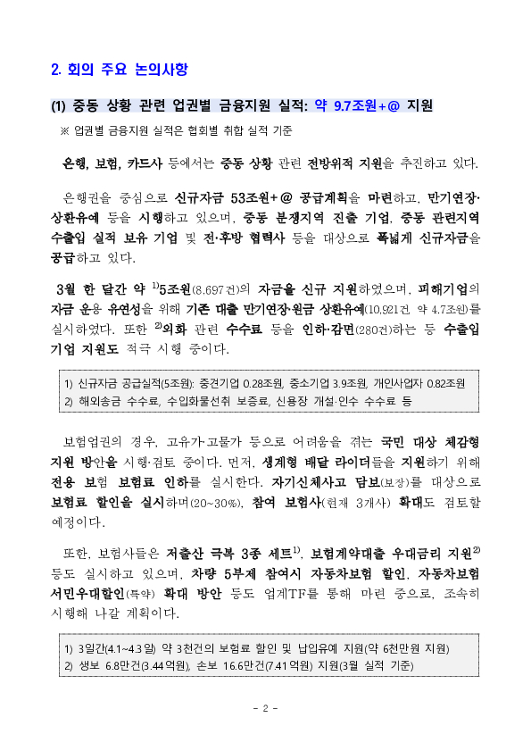 중동 상황 관련 금융산업반 점검회의 개최 PC 본문 이미지 2