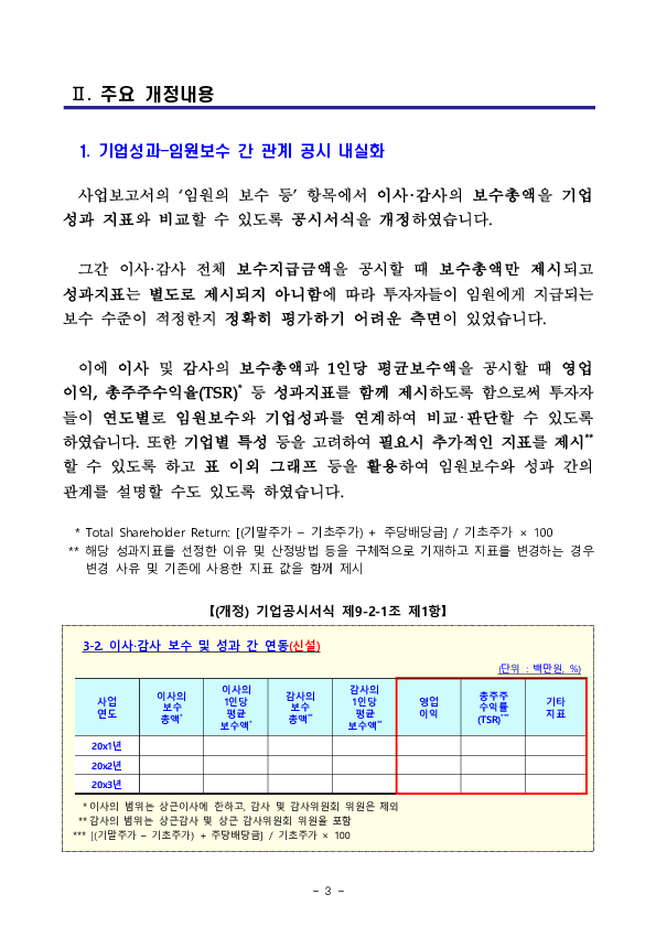 상장회사 등 임원의 책임성 강화 및 주주권익 보호를 위해 사업보고서 등을 통한 임원보수 공시가 강화됩니다 이미지 3