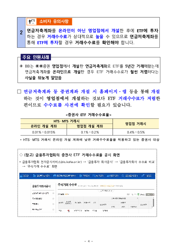 주요 민원사례로 알아보는 ETF 투자시 소비자 유의사항 이미지 4