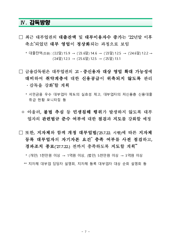 2025년 하반기 대부업 실태조사 결과 이미지 12