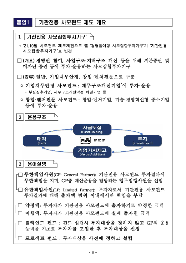 2025년 기관전용 사모펀드 운용 현황 및 시사점 이미지 8