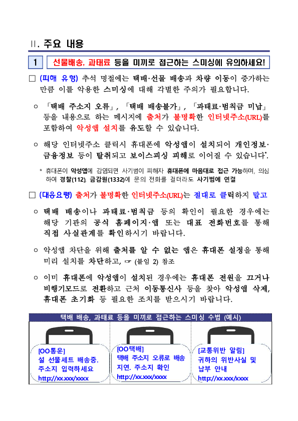 추석 명절 전후 보이스피싱 피해에 주의하세요! 이미지 2