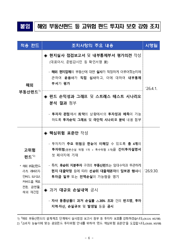 해외 부동산펀드 등 고위험 펀드의 투자자 보호를 강화하기 위한 간담회 개최 이미지 6