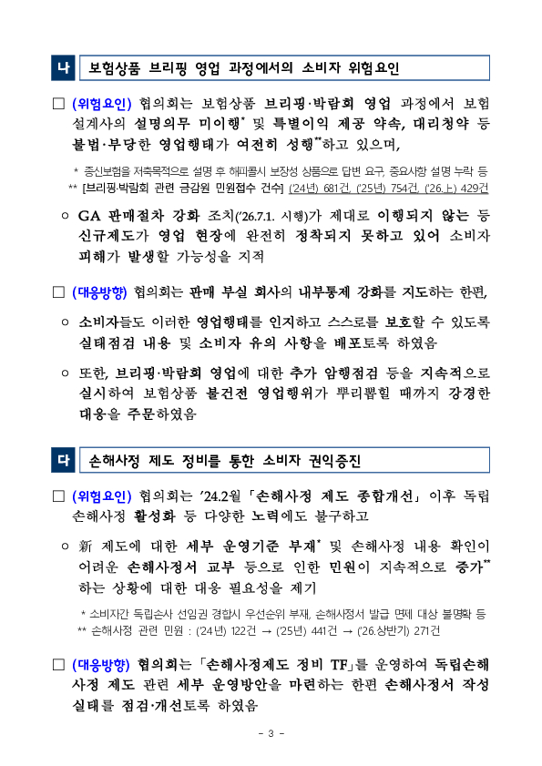금융감독원, 제4차 소비자위험대응협의회 개최 이미지 3