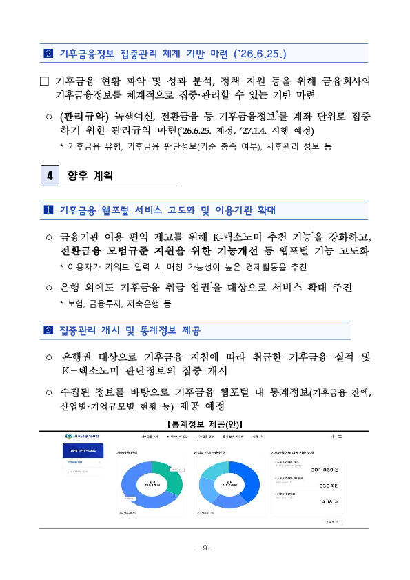 기후금융 협업체계를 강화하여 우리경제 탄소감축과 녹색전환을 충실히 지원하겠습니다 이미지 9
