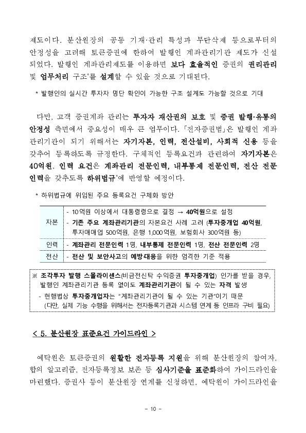 토큰증권 정책방향 발표 이미지 10