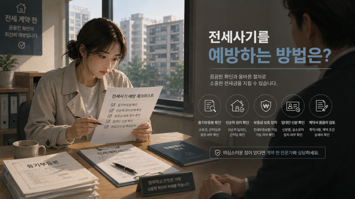전세사기 피해 대처 방법은?