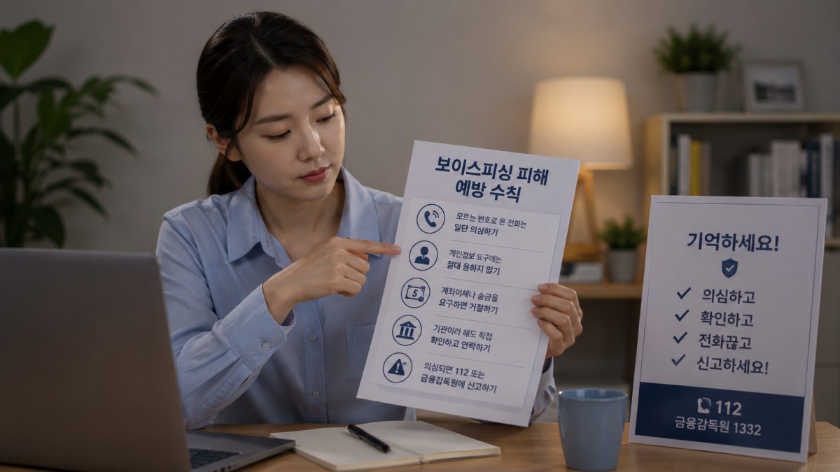 보이스피싱 피해를 예방하는 방법은?