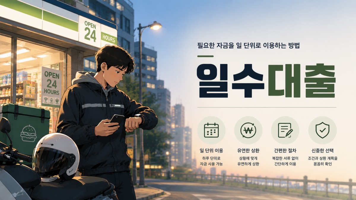 일수대출이란 무엇일까요?